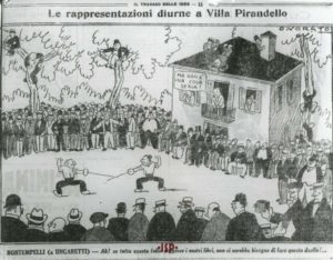 11 Duello tra Bontempelli e Ungaretti nel giardino della casa di Pirandello 1926. 1