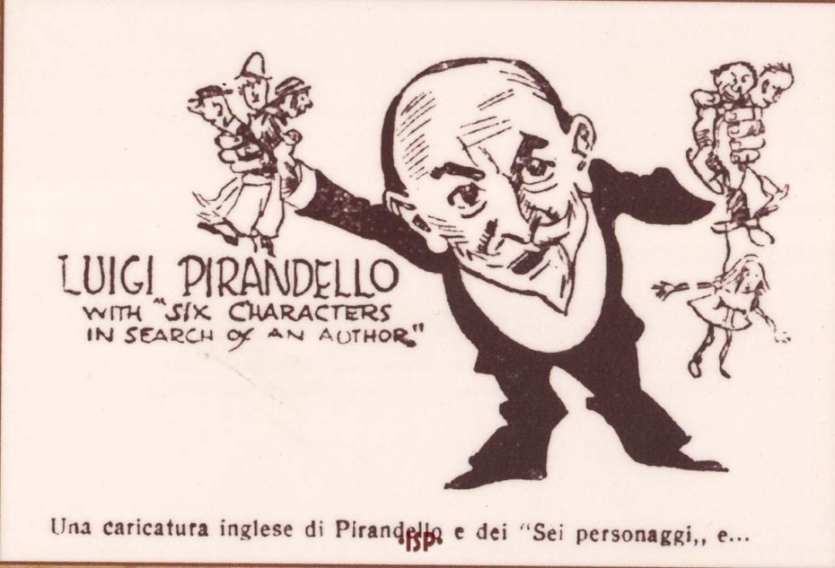 Almanacco Letterario 1926 Caricatura di Properzi 1