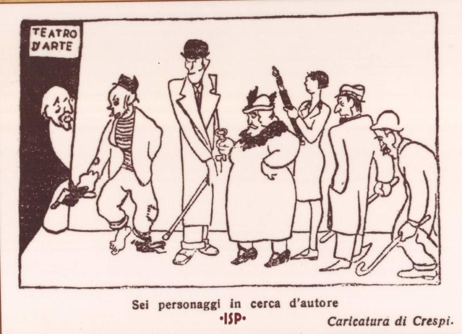 Il becco giallo poi ripresa da Almanacco Letterario 1926 Caricatura di Crespi 1